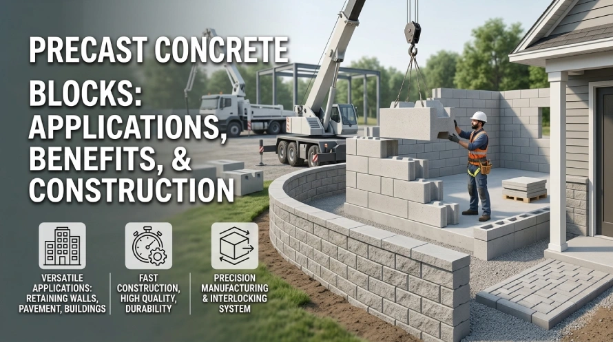 What are Precast Concrete Blocks – Applications, Benefits, and Construction