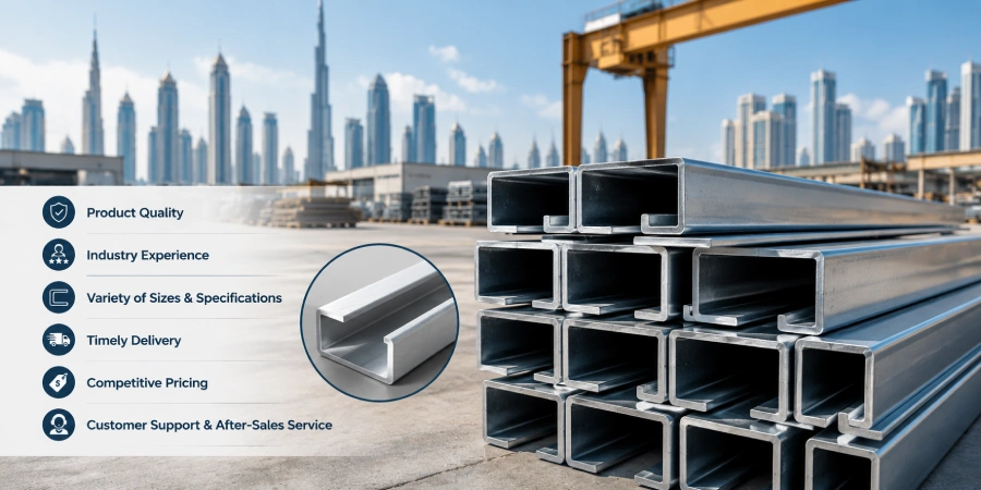What are the Things to Keep in Mind When Choosing C Channel Suppliers in Dubai?