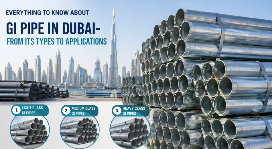 Everything To Know About GI Pipe in Dubai- From Its Types to Applications