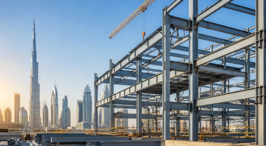 Steel Construction in Dubai- A Complete Guide for Modern Steel Building Structure