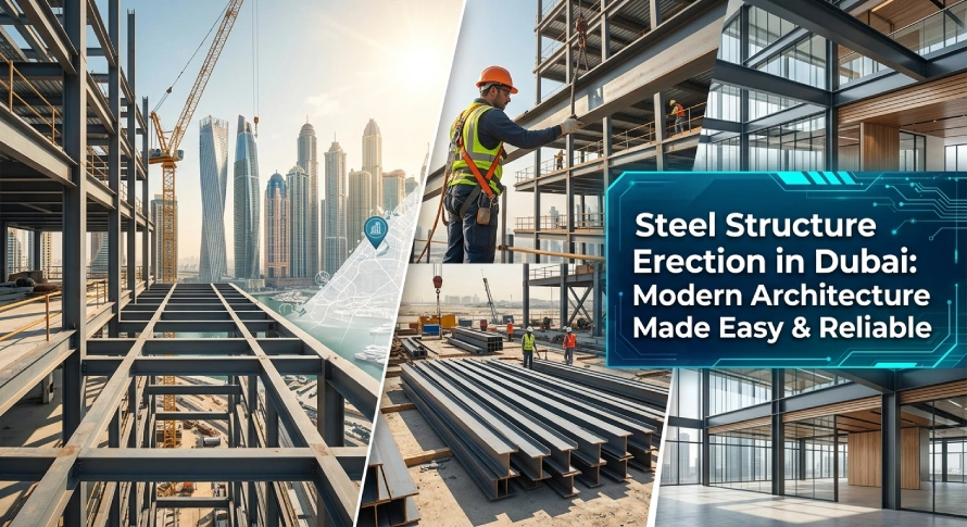 Steel Structure Erection in Dubai: Modern Architecture Made Easy & Reliable